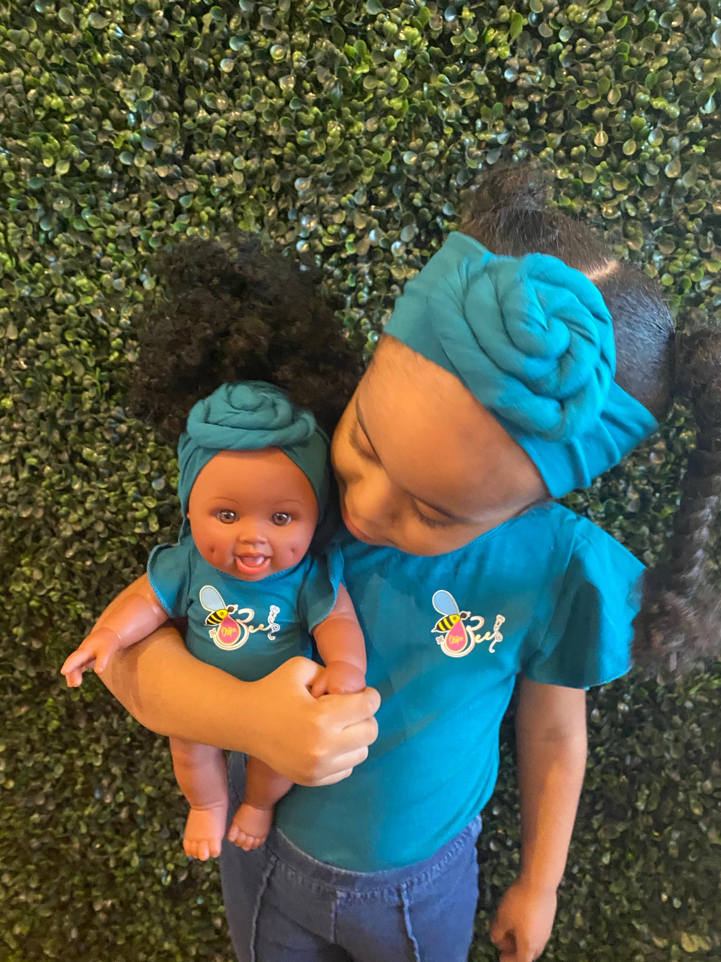 Matching Girl/Doll Romper & Headbands Set (doll sold separately) | Orijin Bees