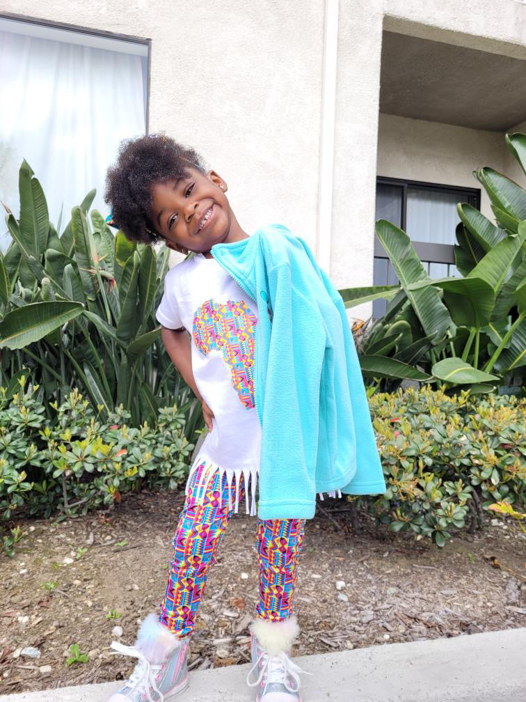 Breathable Kente Get Enough Print Leggings | Orijin Bees