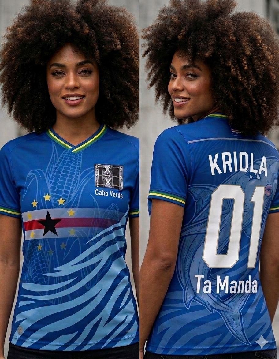 Exclusive Cabo Verde - Kriola Ta Manda Soccer Jersey - Limited Edition