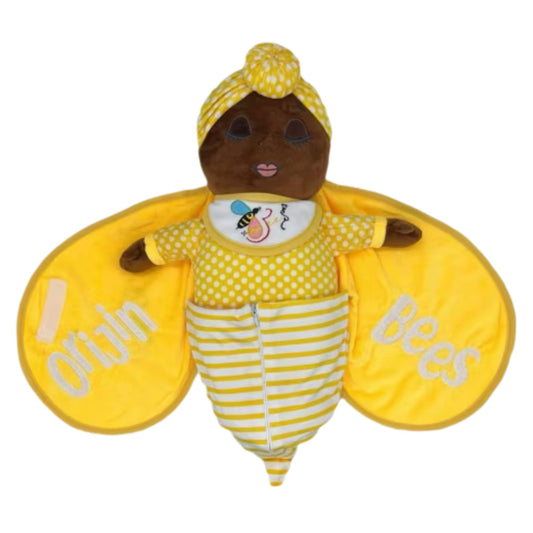 Nu'Bee Plush Baby Doll - Yellow