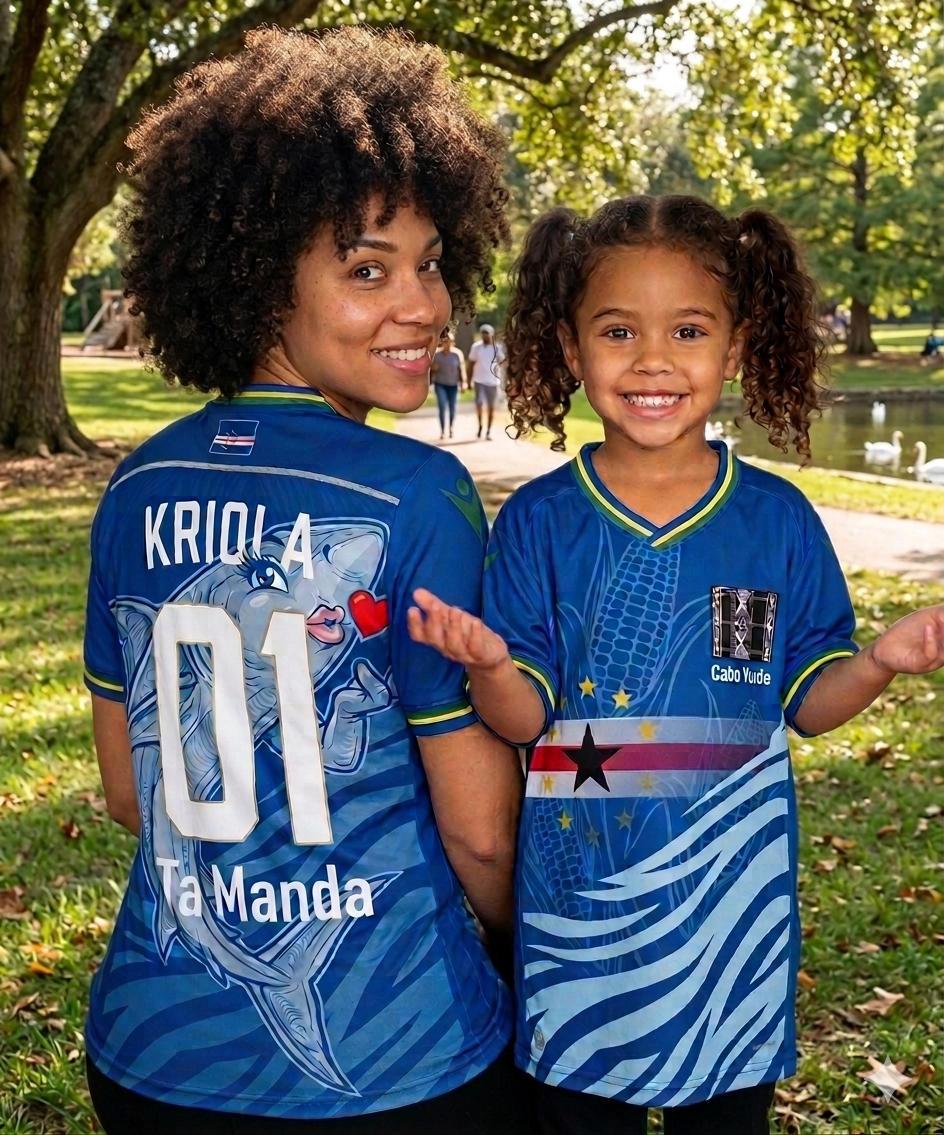 Exclusive Cabo Verde - Kriola Ta Manda Soccer Jersey - Limited Edition