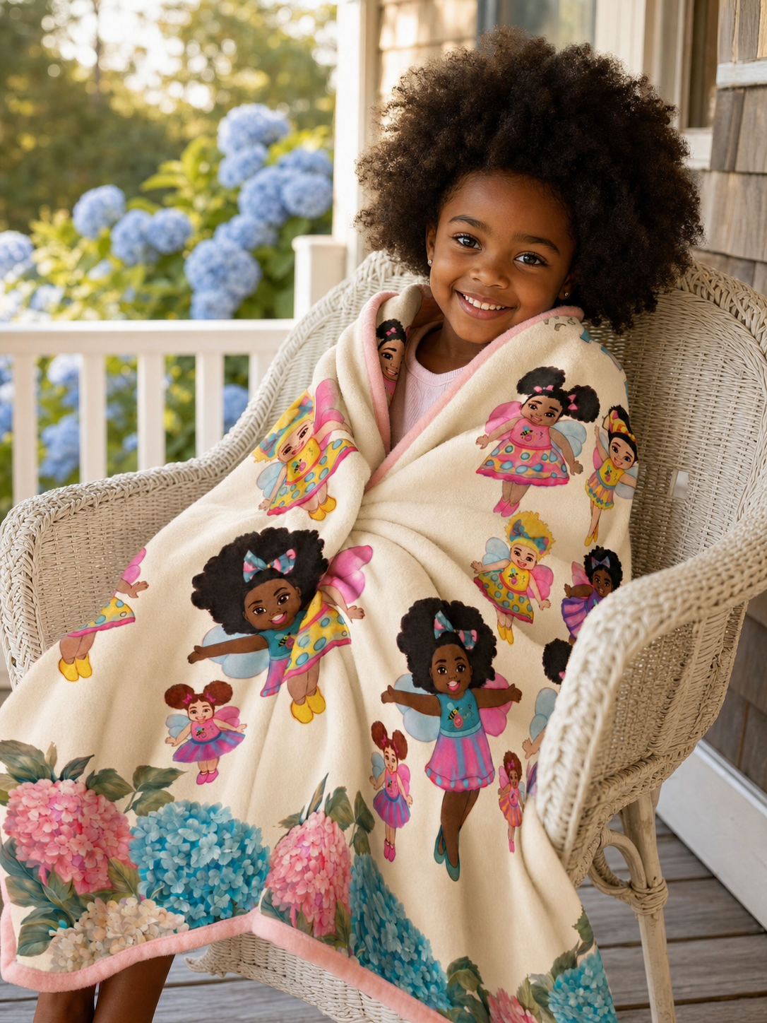 Inkwell Cuddle Bees Plush Throw Blanket - Martha's Vineyard