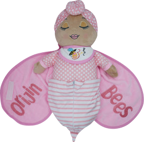Nu'Bee Plush Baby Doll - Pink