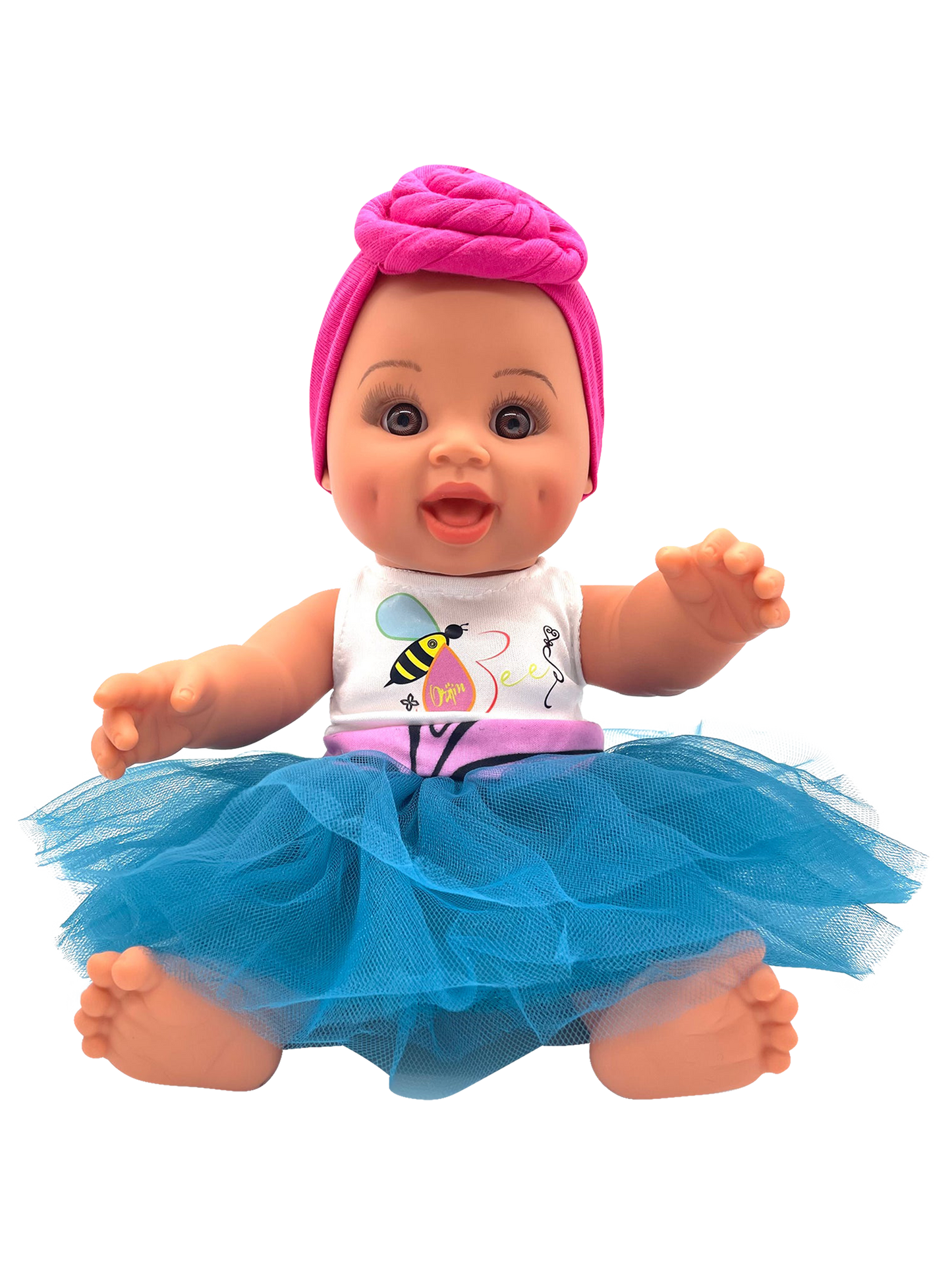 Blissfull Bella Bee Baby Doll | Hairless Baby Doll for Kids | African American Doll | Orijin Bees