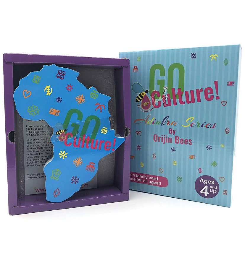 Go Culture! African Symbols Educational Card Game Adinkra Series by Orijin Bees
