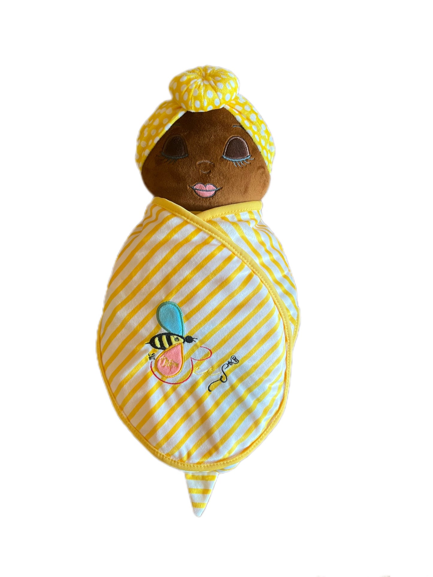 Nu'Bee Plush Baby Doll - Yellow