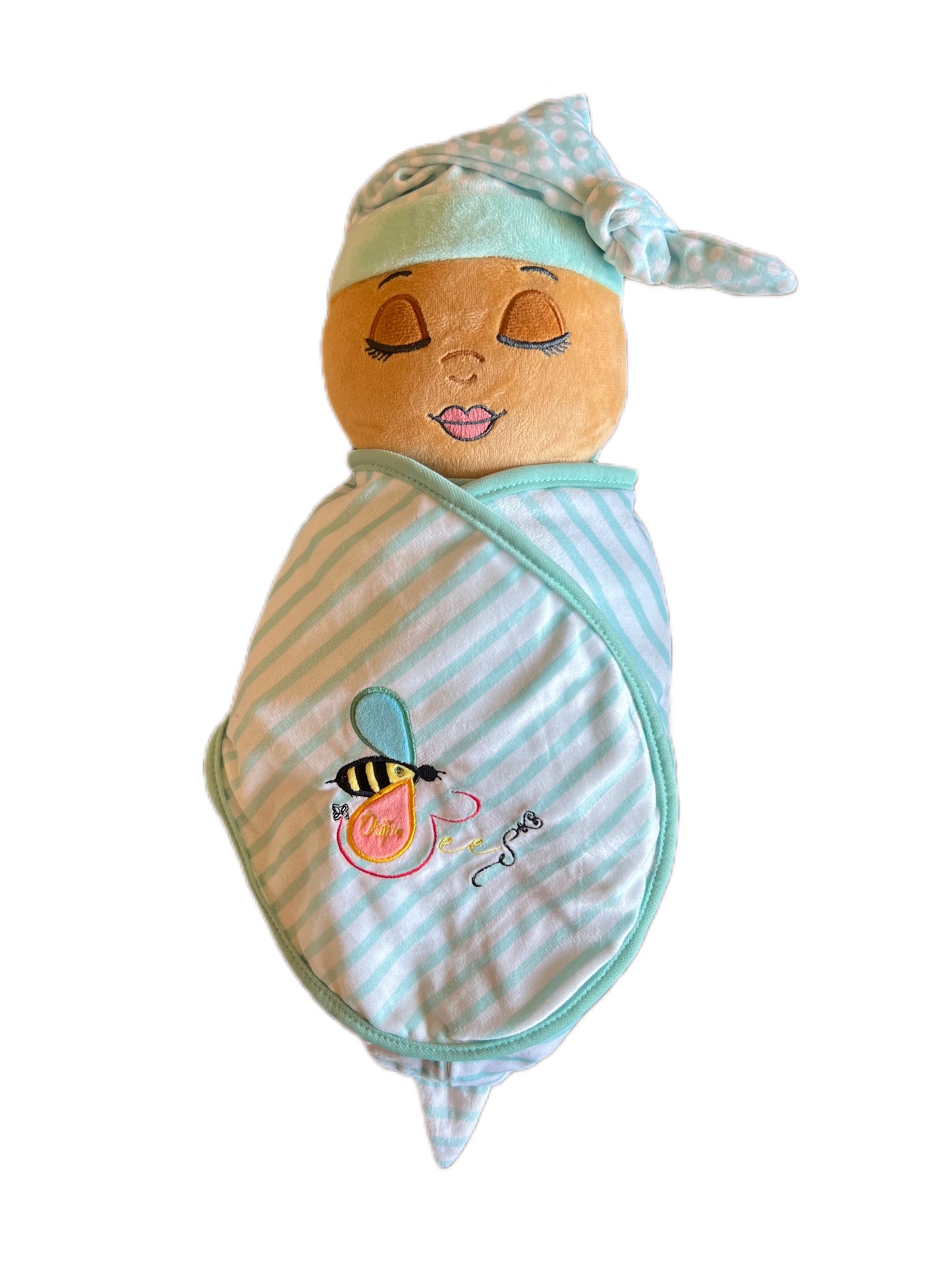 Nu'Bee Plush Baby Doll - Mint