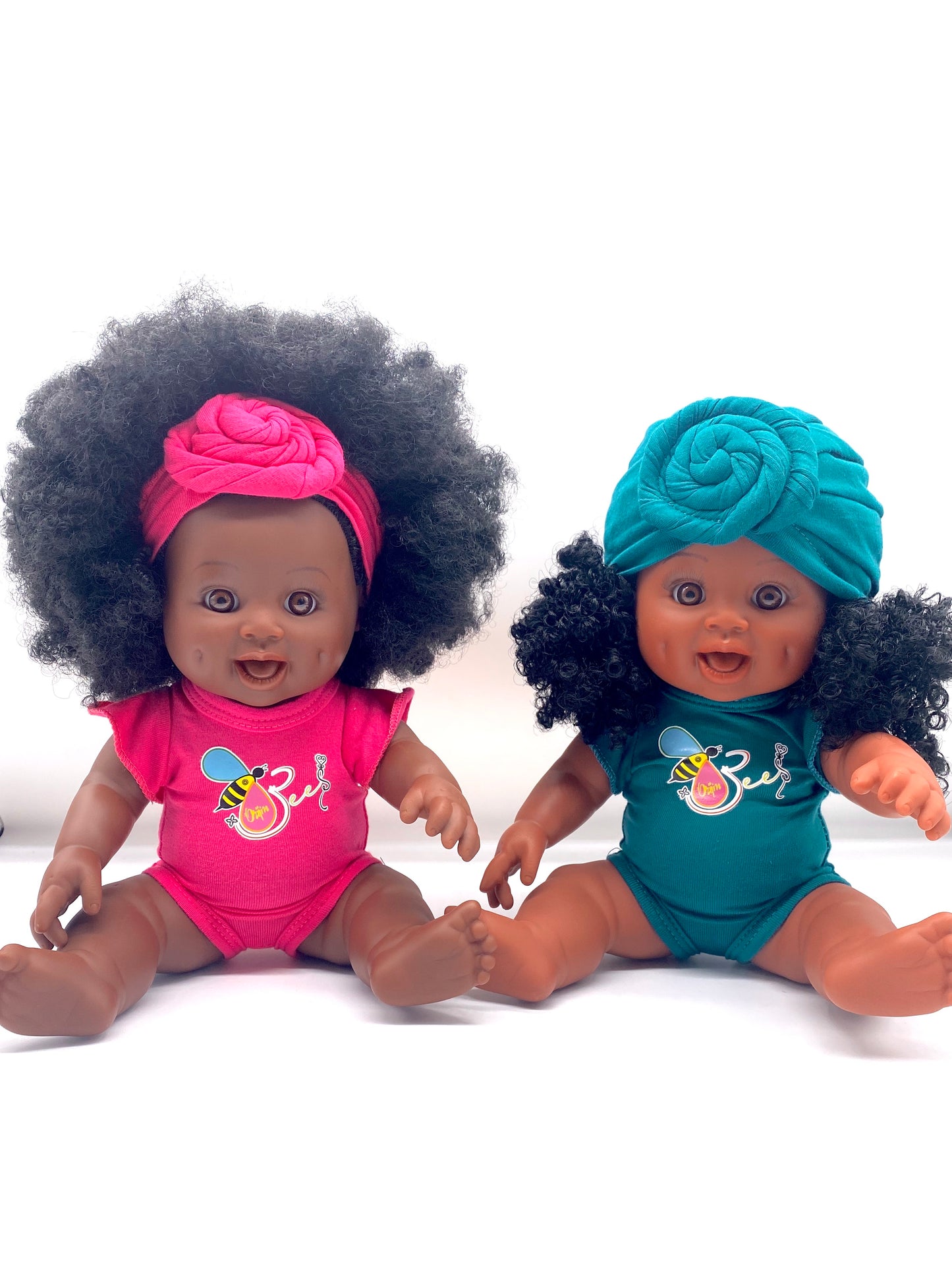 Romper & Turban Headband Set for Baby Bee Doll (doll sold separately)