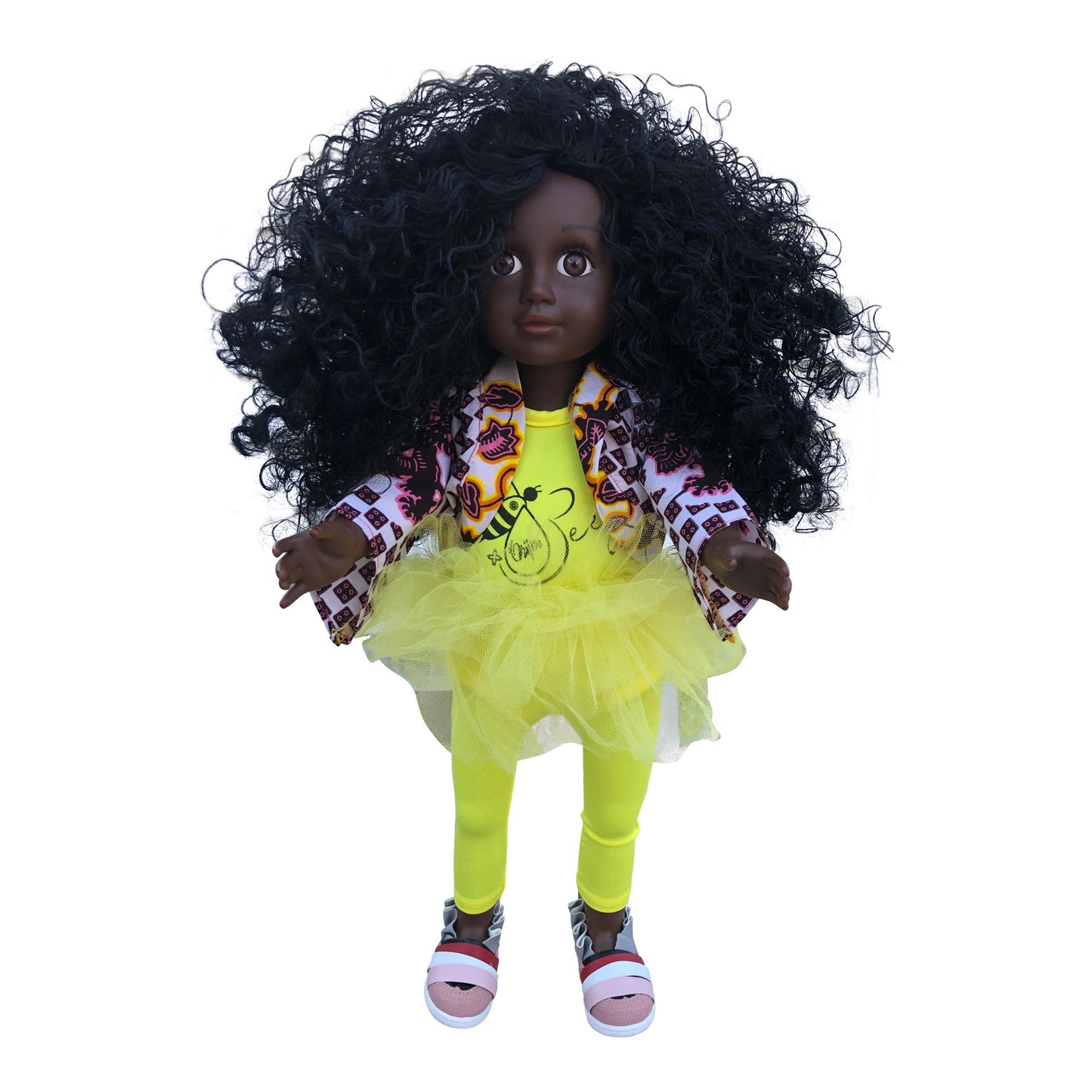 Curl Girlfriend Trudy -  African American Black Latino Hispanic Biracial Multicultural Curly Natural Hair 18 inch Fashion Doll