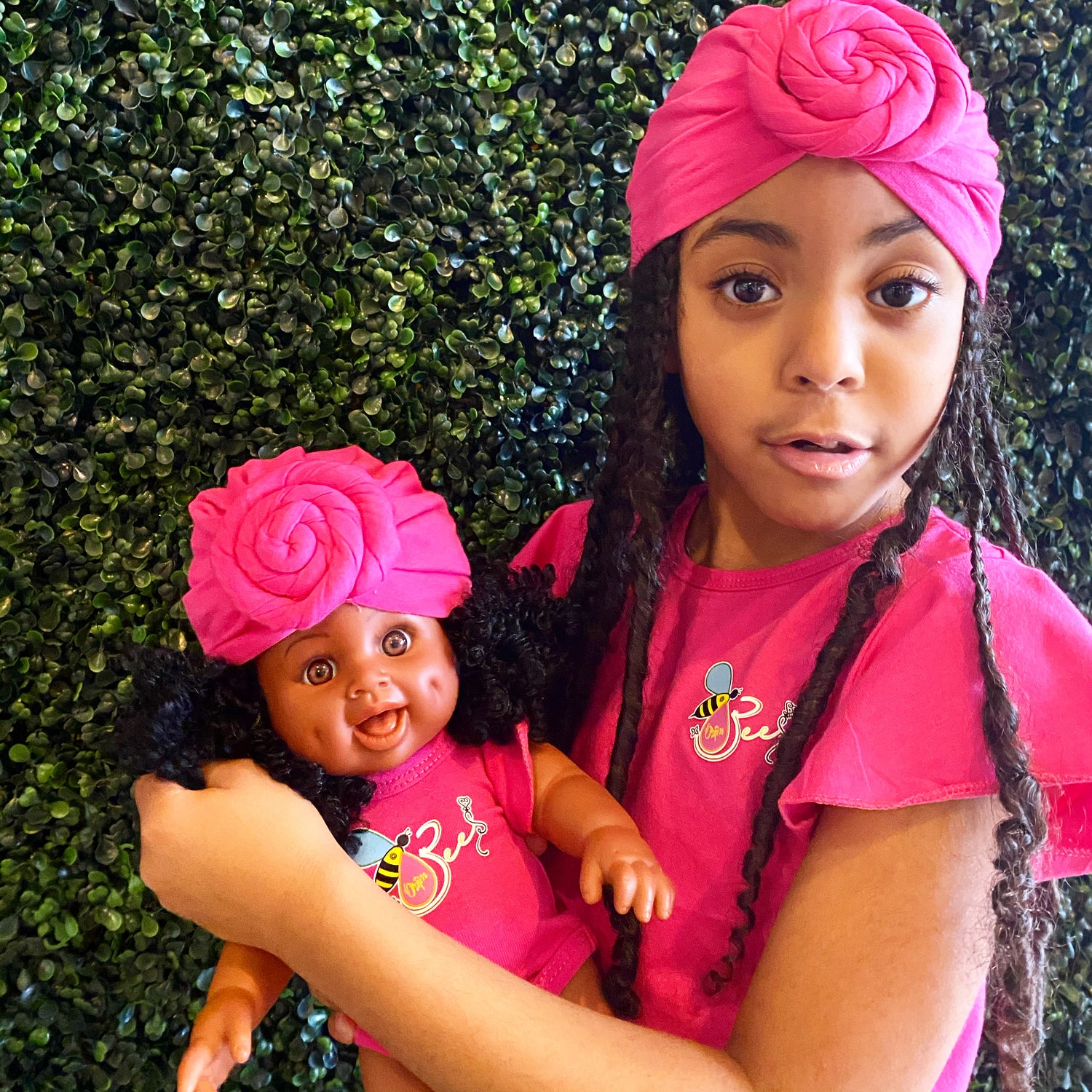 Matching Girl/Doll Romper & Turban Set (doll sold separately) | Orijin Bees