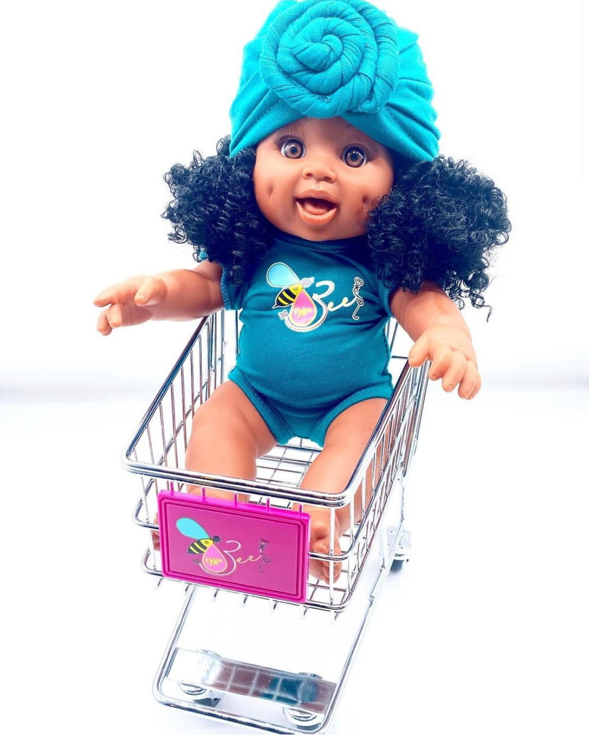 Romper & Turban Headband Set for Baby Bee Doll (doll sold separately)