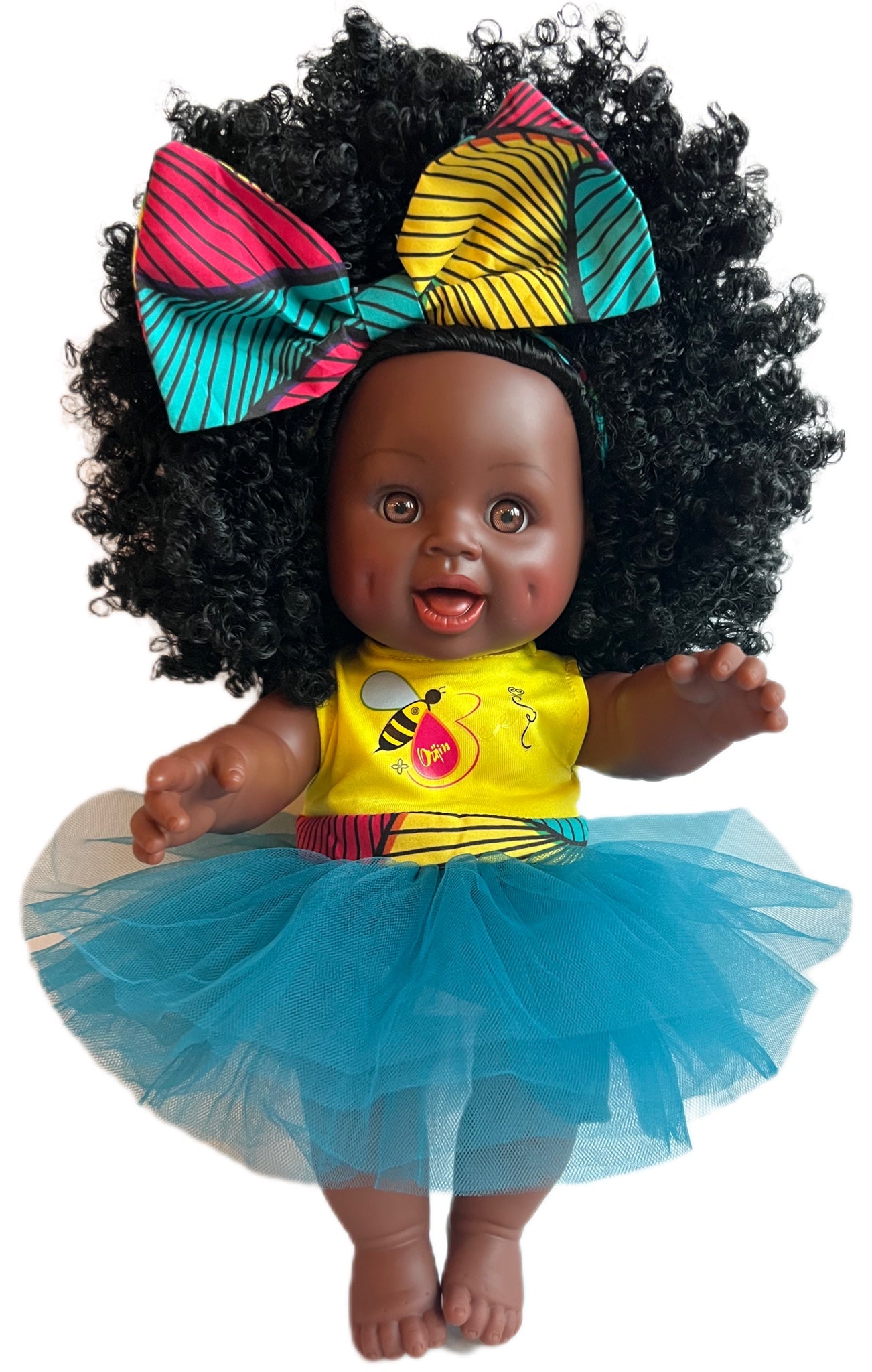 Cocoa Belle Bee Baby Doll Curly Hair Latino Doll Orijin Bees