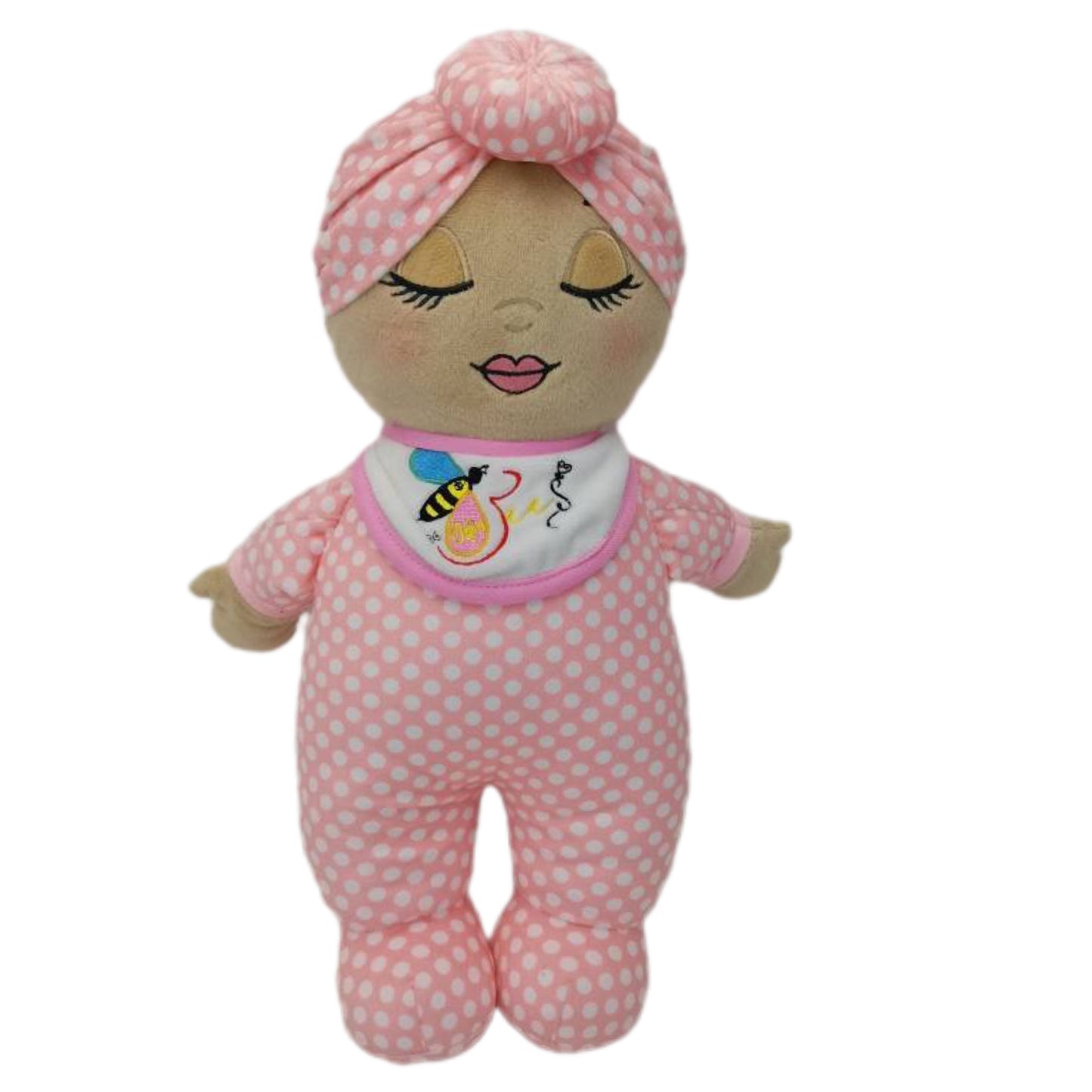 Nu'Bee Plush Baby Doll - Pink